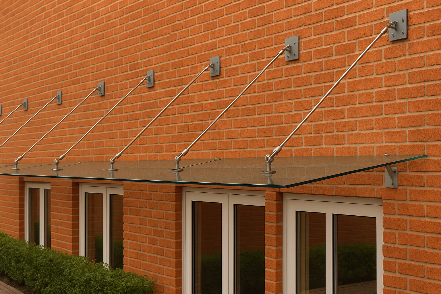 Стеклянные козырьки